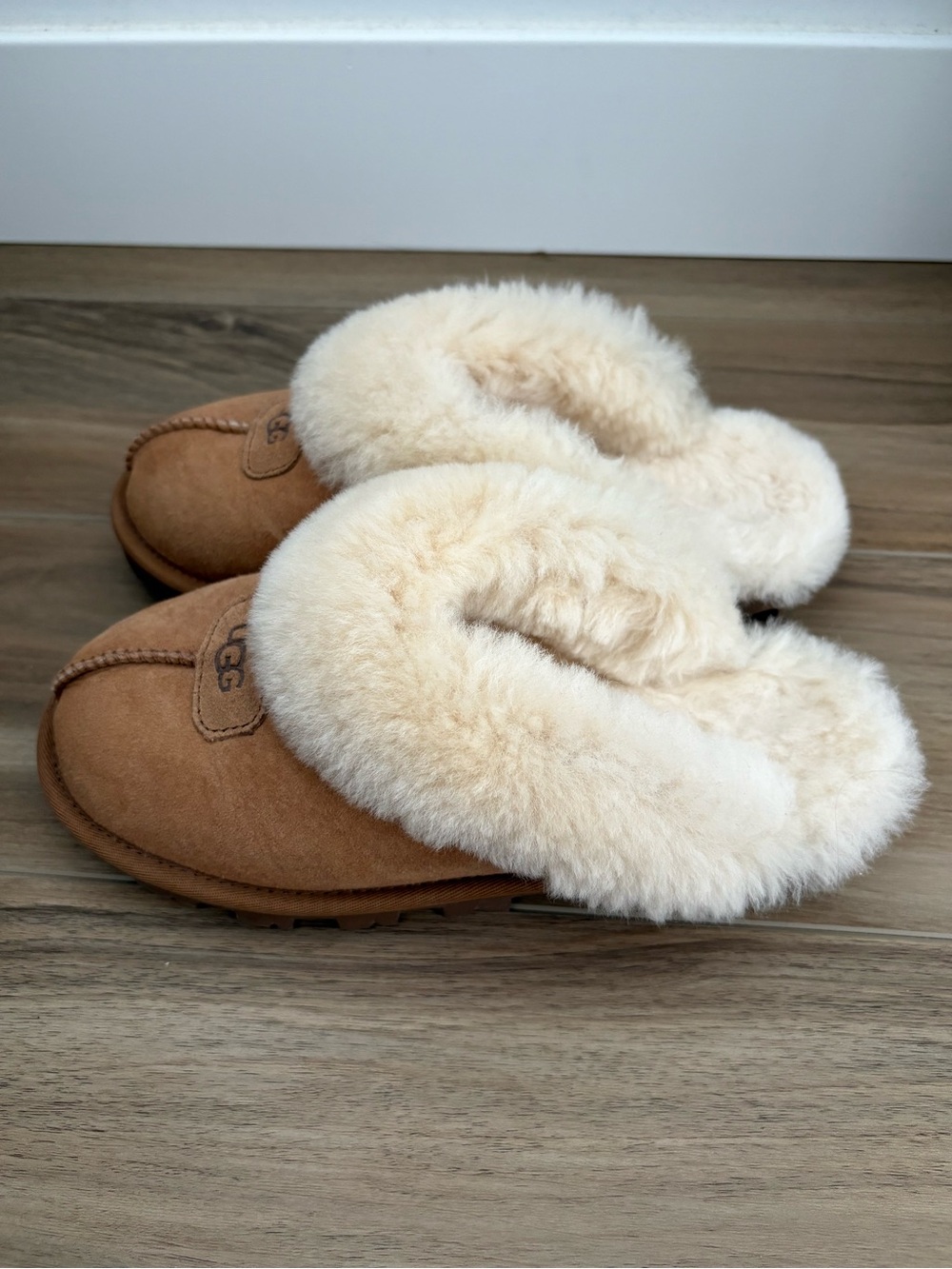 UGG Coquette Sheepskin Chestnut Slippers